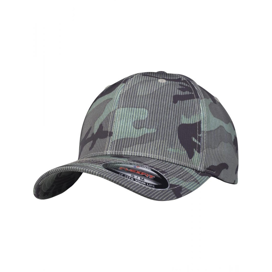 čepice Flexfit Camo Stripe Cap dark camo