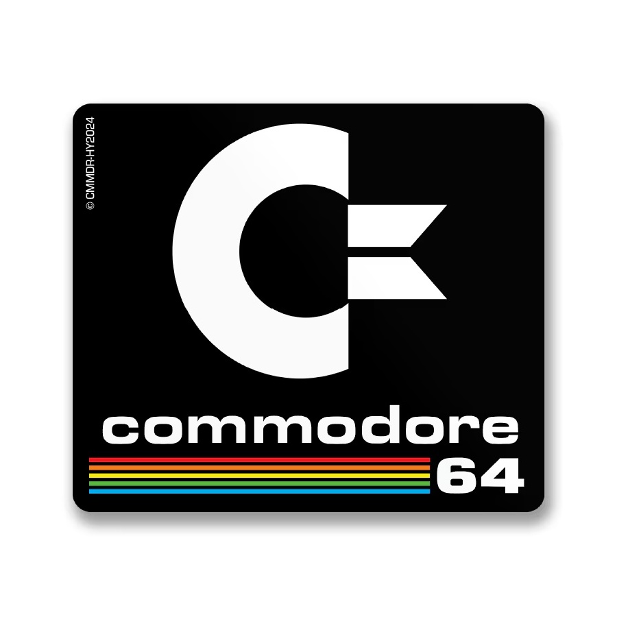 Samolepka Commodore C64 Logotype 8 x 6,5cm