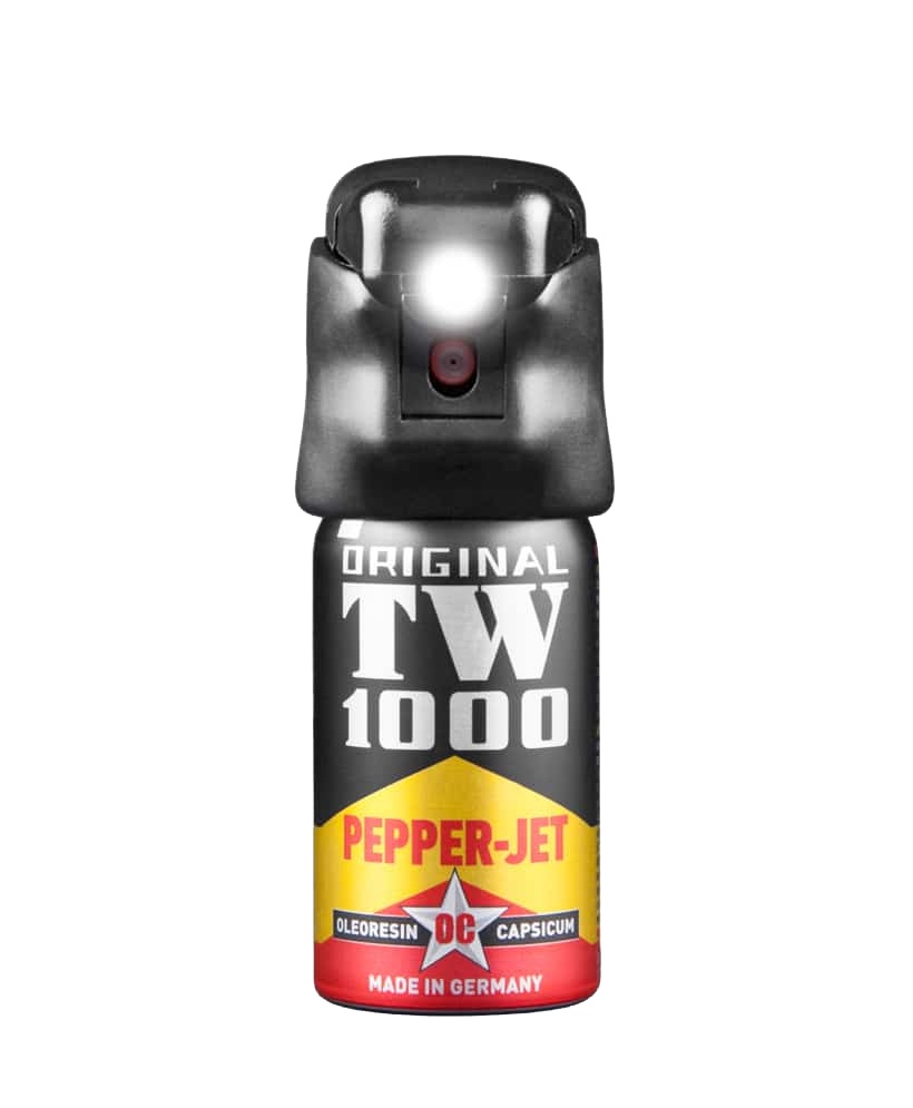 Obranný sprej se světlem TW1000 Pepper – Jet 40 ml