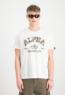 triko College Camo T white