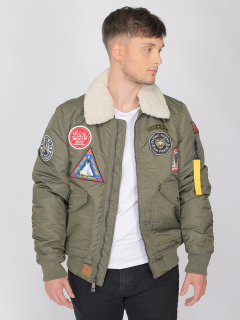 bunda Top Gun Bomber Jacket Aerocorps olivová