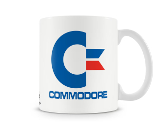 porcelánový hrnek Commodore Retro Logo bílý 315ml