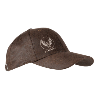 čepice baseball U.S.Air Force Leather Look (PU) hnědá