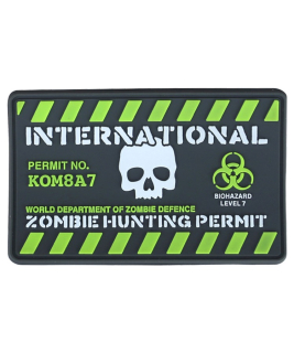 nášivka Zombie Hunting Permit velcro